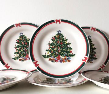 Vintage 6 Persoons Kerstservies “Oh Tannenbaum” Bischberg beschikbaar voor biedingen