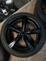 Mooie zwarte velgen met 4s/winter banden, Ophalen, 18 inch, Gebruikt, Banden en Velgen