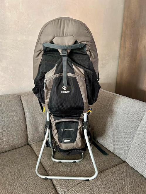 Deuter Kid Comfort 3 Rugdrager met zonnescherm, Kinderen en Baby's, Babydragers en Draagdoeken, Gebruikt, Draagzak, Rug, Overige merken