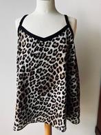 dierenprint /polka dot stippen top shirt 46, 2 kanten draagb, Verzenden, Zo goed als nieuw, Zwart, Shirt of Top