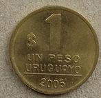 Uruguay, 1 peso uruguayo 2005, Ophalen of Verzenden, Zuid-Amerika, Losse munt