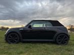 Mini 1.6 Cooper S Cabrio 2011 Zwart, Auto's, Mini, Cruise Control, 4 cilinders, Cabriolet, 4 stoelen