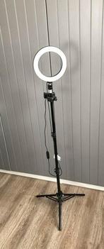 Ring licht met statief, Ophalen, Zo goed als nieuw, Lamp of Flitsset