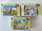 3x puzzel Funny Comic, Comic Classic 1000 stukjes / King, Ophalen of Verzenden, 500 t/m 1500 stukjes, Gebruikt, Legpuzzel