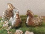 Antiek stel dierfiguur haan en kip vintage decoratie, Ophalen of Verzenden, Zo goed als nieuw, Boerderijdier, Beeldje of Figuurtje