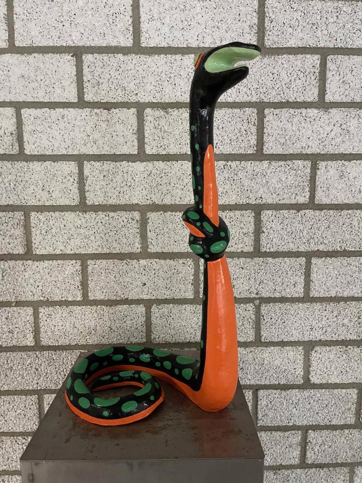 Niloc Pagen | Snake Standing, Antiek en Kunst, Kunst | Beelden en Houtsnijwerken, Ophalen of Verzenden
