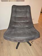 Comfortabele leren Draaifateuil z.g.a.n., Huis en Inrichting, Fauteuils, Ophalen, Zo goed als nieuw, 75 tot 100 cm, Leer