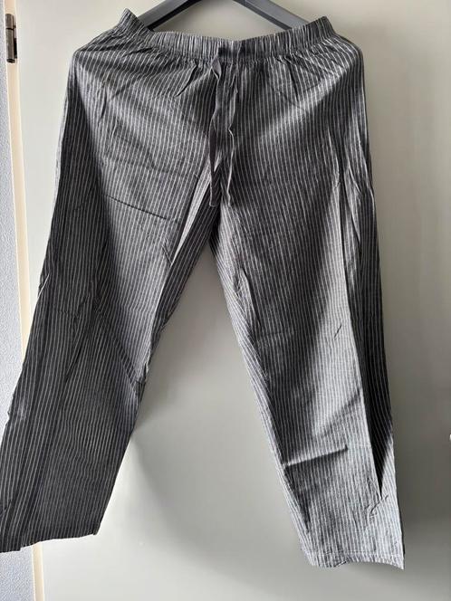 Nette wijde gestreepte zomer broek maat S, Kleding | Dames, Broeken en Pantalons, Zo goed als nieuw, Maat 36 (S), Grijs, Lang