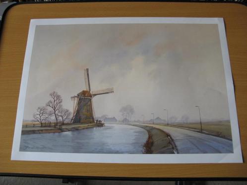 Vlist zuid hollandse Vlist, tussen Schoonhoven en Haastrecht, Verzamelen, Foto's en Prenten, Zo goed als nieuw, Prent, Voor 1940