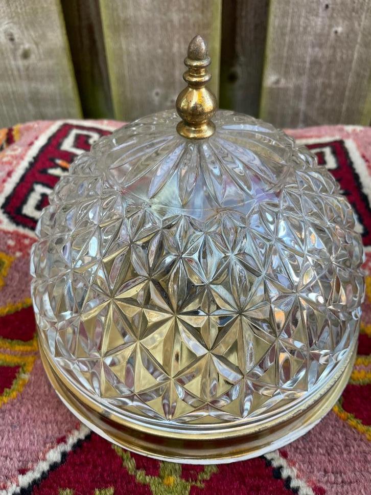 mooie oude plafondlamp / plafoniere in barokstijl., Huis en Inrichting, Lampen | Plafondlampen, Zo goed als nieuw, Ophalen