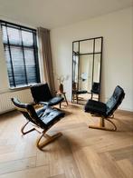 3 stuks Ingmar Relling Siesta stoelen (vintage heel gaaf), Huis en Inrichting, Fauteuils, Ophalen, Gebruikt, Leer, Scandinavisch, vintage