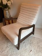 Lounge stoel met linnen bekleding, Huis en Inrichting, Ophalen, 75 tot 100 cm, Zo goed als nieuw, 50 tot 75 cm