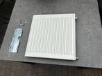 Radiator 40x40 enkel plaat, incl. thermostaat kraan, Doe-het-zelf en Verbouw, 30 tot 80 cm, Gebruikt, Radiator, Minder dan 60 cm