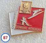 Pin Albertville Nordique, Verzamelen, Speldjes, Pins en Buttons, Verzenden, Gebruikt
