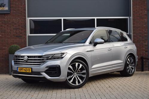 Volkswagen Touareg 3.0 TDI 286pk R-line | Grijs Kenteken | L, Auto's, Bestelauto's, Bedrijf, Te koop, Achteruitrijcamera, Lederen bekleding