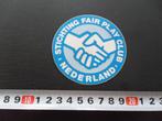 sticker stichting fair play club nederland - logo *, Verzamelen, Ophalen, Zo goed als nieuw, Bedrijf of Vereniging