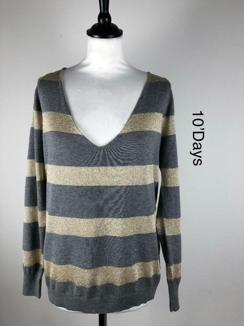 10 Days Truitje  {mt: 36} 6371-9,5, Kleding | Dames, Truien en Vesten, Zo goed als nieuw, Maat 36 (S), Grijs, Ophalen of Verzenden