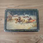 Van Melle blik winter, Verzamelen, Blikken, Ophalen of Verzenden, Gebruikt, Overige, Overige merken