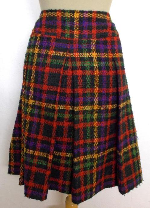 Aparte kleurige Engelse vintage look wol mix ruit rok! 42, Kleding | Dames, Rokken, Zo goed als nieuw, Maat 42/44 (L), Overige kleuren