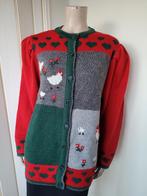 C&A Sixth Sense vintage vest wolblend met dieren maat 44, Maat 46/48 (XL) of groter, Ophalen of Verzenden, Zo goed als nieuw, Vintage