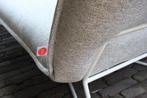 2x luxe chaise longue EARL Jess Design metaal stof naturel, Metaal, Zo goed als nieuw, 50 tot 75 cm, Ophalen