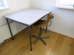 Gispen vintage tafel kantinetafel laptoptafel bureau, Huis en Inrichting, Tafels | Eettafels, 50 tot 100 cm, Gebruikt, Rechthoekig