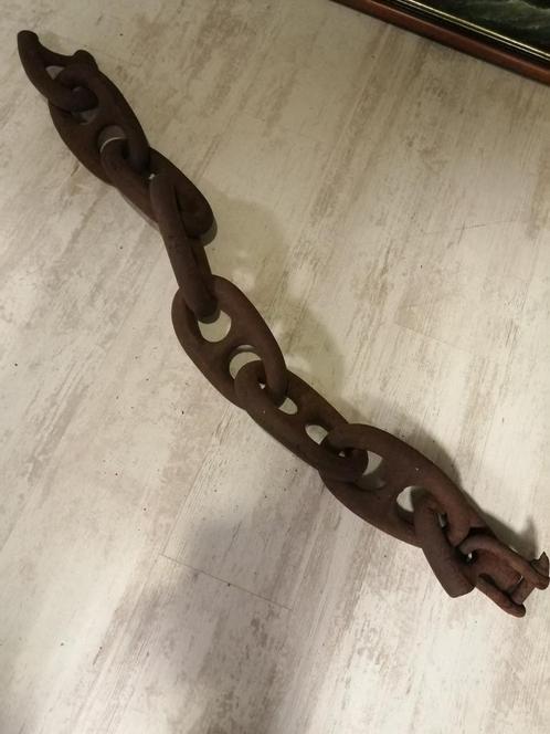 27 KILO!! ZWARE OUDE ANKER /SCHEEPS KETTING 120 CM LENGTE., Antiek en Kunst, Antiek | Gereedschap en Instrumenten, Ophalen