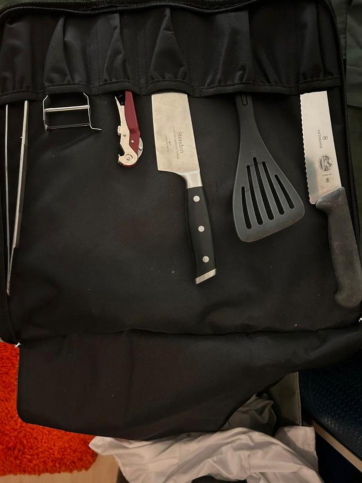 Messenset - Stenden & Victorinox - Inclusief Tas, Huis en Inrichting, Keuken | Keukenbenodigdheden, Ophalen