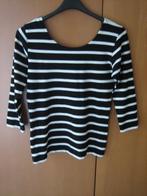 Mooi zwart-wit strepen shirt CORA KEMPERMAN 36-38 snazzeys, Kleding | Dames, Maat 38/40 (M), Verzenden, Zwart, Lange mouw