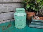 Oud blik mintgroen +-25cm hoog Miekje's, Ophalen of Verzenden, Zo goed als nieuw, Overige, Overige merken