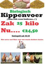 100% Biologisch legmeel / Kippenvoer...nergens goedkoper, Meerdere dieren, Kip