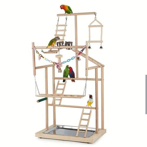 Grote houten vogel speeltuin – NIEUW in doos!, Dieren en Toebehoren, Vogels | Toebehoren, Nieuw, Speelgoed, Ophalen of Verzenden