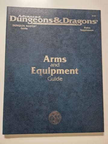 Arms and Equipment Guide – AD&D 2e beschikbaar voor biedingen