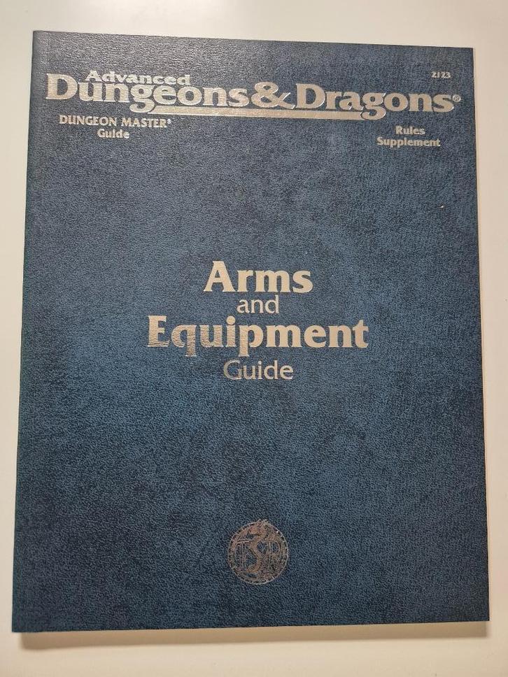 Arms and Equipment Guide – AD&D 2e, Hobby en Vrije tijd, Wargaming, Zo goed als nieuw, Historisch, Boek of Catalogus, Ophalen of Verzenden