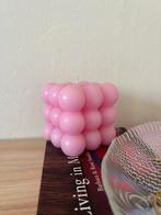 Roze bubbel kaars h&m home, Minder dan 25 cm, Overige materialen, Ophalen of Verzenden