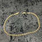 18k gouden armband massief valkenoog schakel, Ophalen of Verzenden, Zo goed als nieuw, Goud