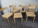 6 Stapelbare stoelen, Huis en Inrichting, Stoelen, Ophalen, Gebruikt, Metaal, Vijf, Zes of meer stoelen