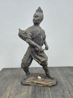 Zwaar vintage beeld – Aziatische krijger met zwaard –, Ophalen of Verzenden