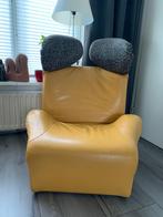 Cassina Wink Stoel - Geel Leer, Ophalen, Gebruikt, Leer, 75 tot 100 cm
