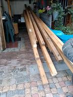 Houten balken 7x8 cm - 4x5m + 12x3m, Doe-het-zelf en Verbouw, Hout en Planken, Ophalen, Balk, Vuren, 50 mm of meer
