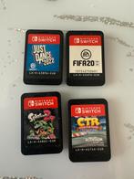 4 spellen: Splatoon 2, Just Dance 2022, Fifa 20, CTR Crash, Ophalen of Verzenden, Zo goed als nieuw, Sport, 3 spelers of meer