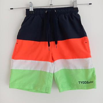 TYGO & vito zwembroek navy / oranje / groen/wit maat 134/140 beschikbaar voor biedingen