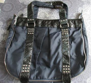 mooie zgan donkerblauwe handtas van David Jones  beschikbaar voor biedingen