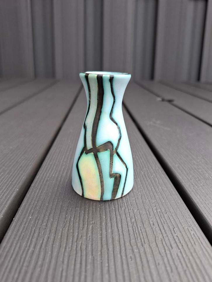 Zeldzaam mooi Flora Gouda Artistique vaasje, Antiek en Kunst, Antiek | Keramiek en Aardewerk, Ophalen of Verzenden