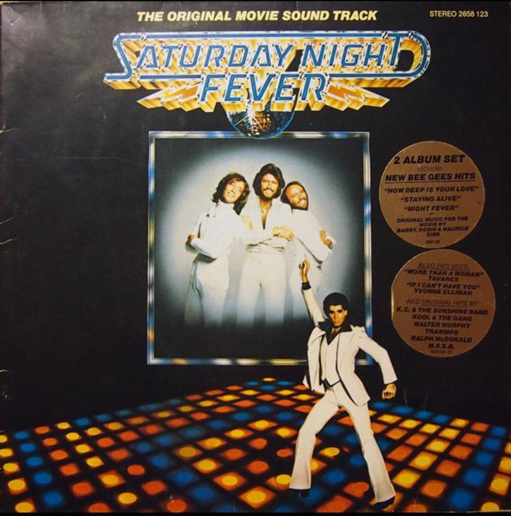 Prachtig Vinyl 2x LP Saturday Night Fever Bee gees etc., Cd's en Dvd's, Vinyl | Filmmuziek en Soundtracks, Zo goed als nieuw, 12 inch