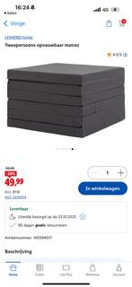 Opvouwbare matras 2 persoons, Huis en Inrichting, Slaapkamer | Matrassen en Bedbodems, Ophalen, Zo goed als nieuw, Tweepersoons