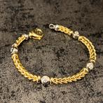 18k gouden armband massief bezet met vvs diamanten, Sieraden, Tassen en Uiterlijk, Armbanden, Ophalen of Verzenden, Nieuw, Goud