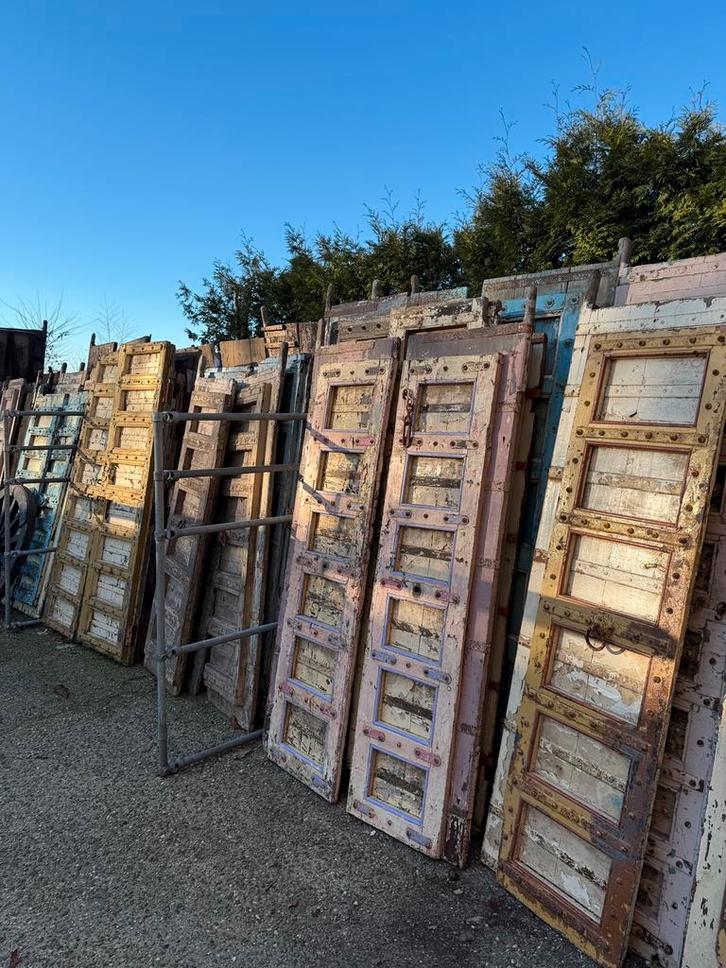 partij decoratieve hardhouten deuren luiken oude deuren, Huis en Inrichting, Woonaccessoires | Overige, Gebruikt, Ophalen