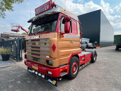 Scania 143 truck tractor, Auto's, Vrachtwagens, Bedrijf, Te koop, Airconditioning, Cruise Control, Elektrische ramen, Lederen bekleding