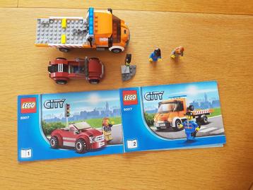 Lego Nr. 60017 City Takelwagen, Autoambulance Compleet set beschikbaar voor biedingen